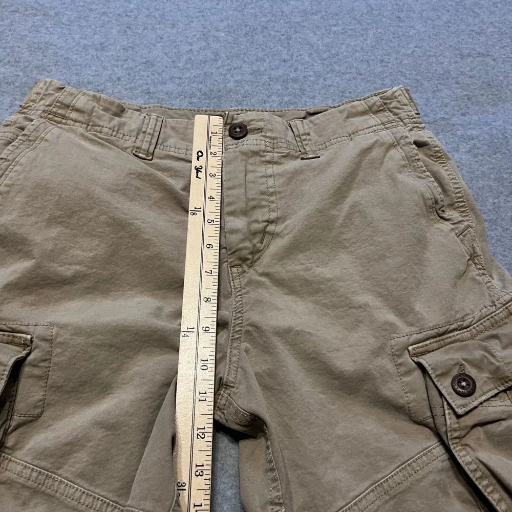 American Eagle Shorts Mens 30 Beige Cargo Distressed‎ Flex 11